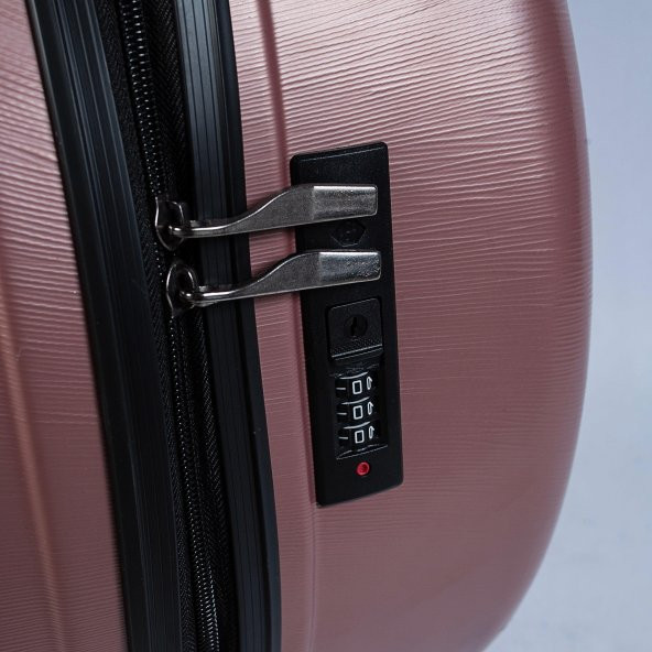 NASA U.S FASHION 2 Lİ VALİZ SETİ ROSE GOLD - 6