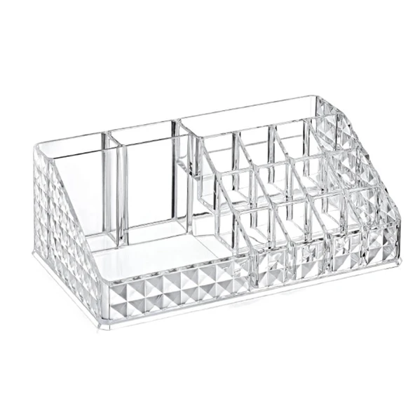 Piev Bölmeli Kristal Diamond Kozmetik Ürün Düzenleyici - Resim 3