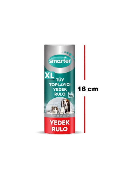 SMARTER XL TÜY TOPLAYICI YEDEK RULO KEDİ KÖPEK