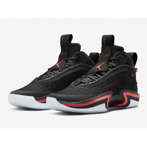 Air Jordan 36 Black Infrared Erkek Spor Ayakkabı - 4
