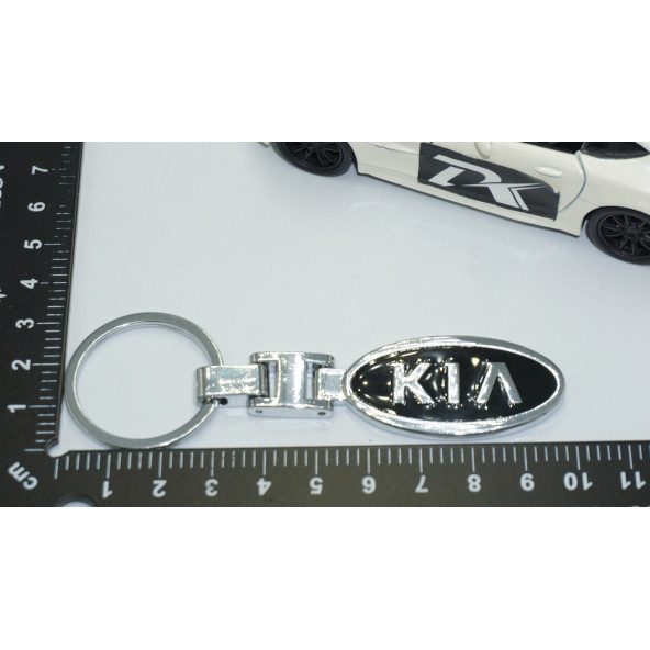 DK Tuning Kia Logo Krom Siyah Metal Çift Yön Anahtarlık Orjinal Ürün - 5
