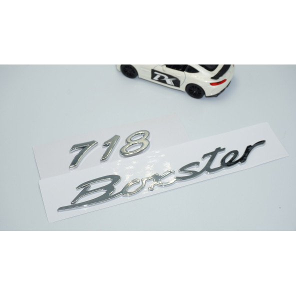 DK Tuning Porsche 718 Boxster Bagaj 3M 3D ABS Yazı Logo Amblem Seti - 2