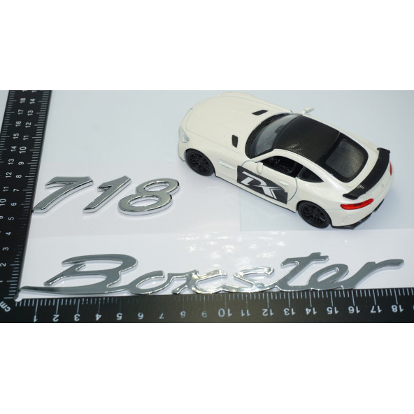 DK Tuning Porsche 718 Boxster Bagaj 3M 3D ABS Yazı Logo Amblem Seti - 4