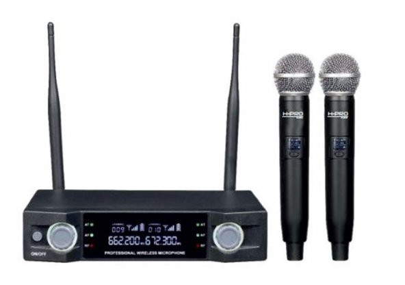 H-Pro HM-6000 UHF PLL Çift El Telsiz Mikrofon