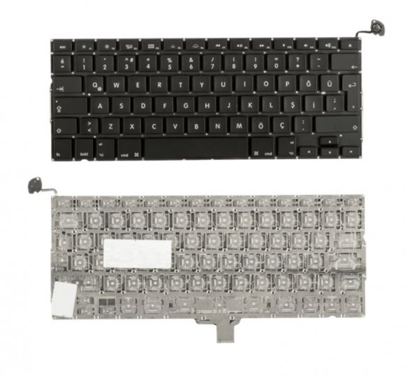 Apple A1278 MC375, MC700, MC723 Klavye - Büyük Enter (Siyah TR)