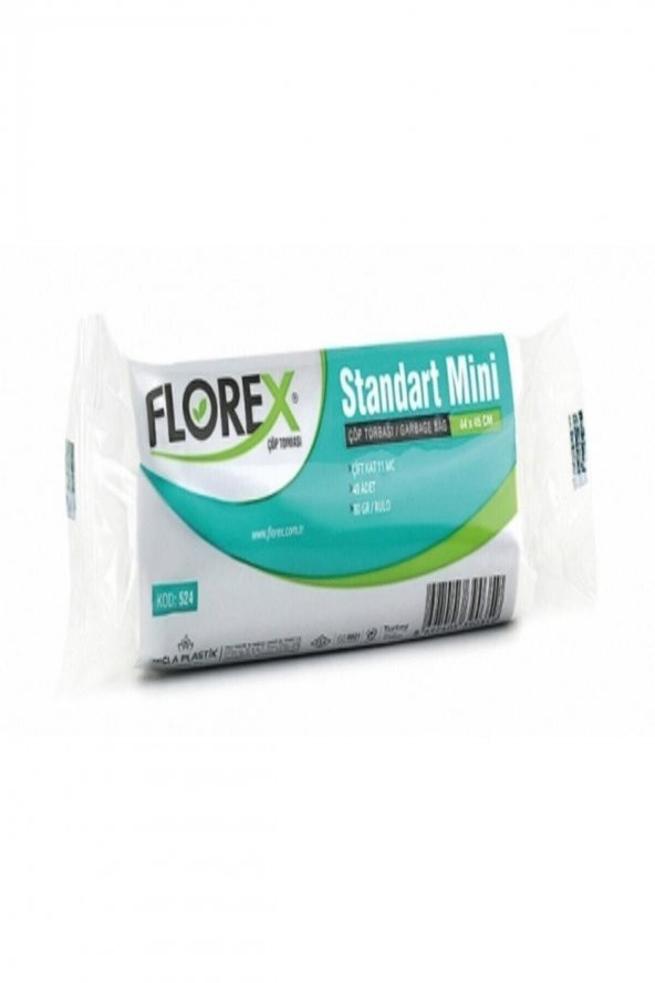 Florex Mini Çöp Poşeti 44x45 Xm 1 Rulo
