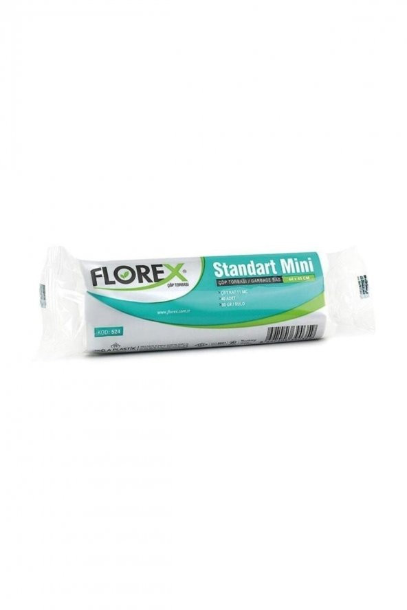 Florex  Standart Mini Boy 44x45 Çöp Poşeti/torbası - 50 Rulo