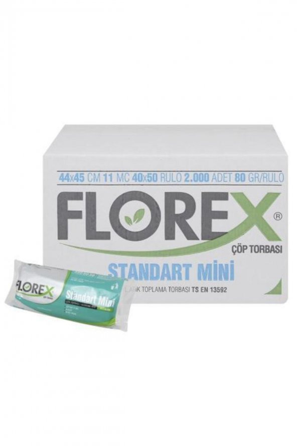 Florex  Standart Mini Boy Çöp Torbası 50li