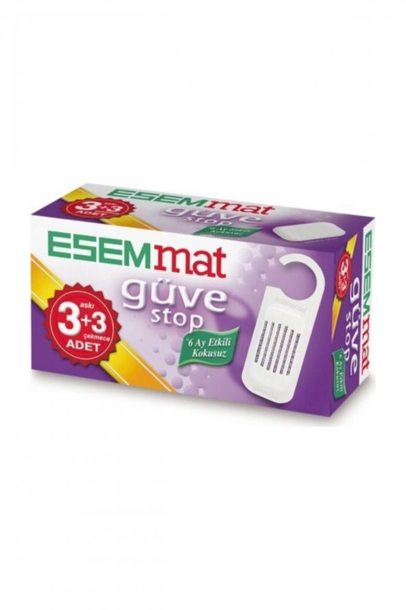 Esemmat  Güve Stop (3 Askı + 3 Çekmece)