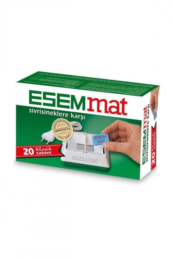 Esemmat Sivrisineklere Karşı Klasik Tablet 20li