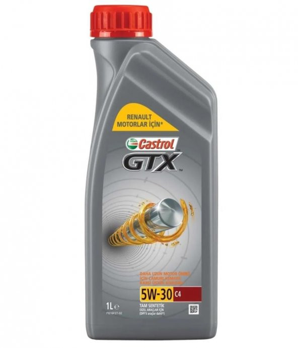 Castrol GTX C4 5W-30 1 Lt Partiküllü Motor Yağı