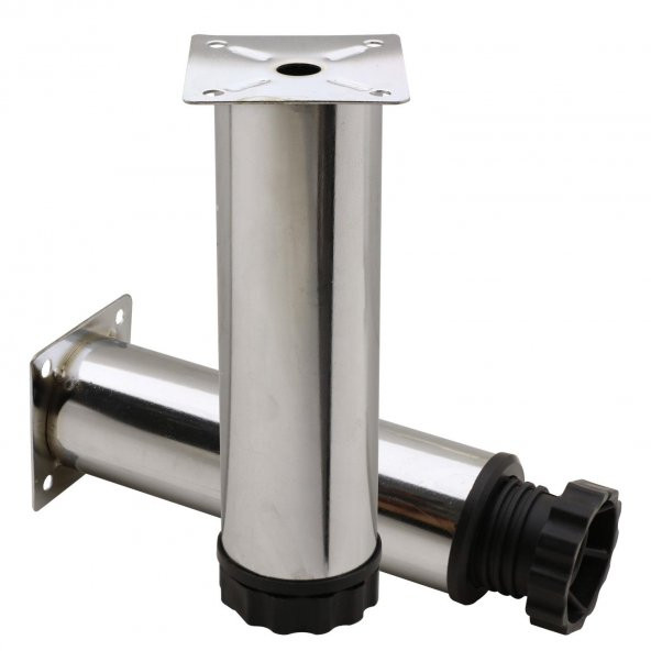 Mobilya Kanepe Baza Koltuk Metal Destek Ayağı Ayarlanabilir Krom Ayak 12 cm - 3