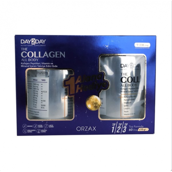 Day2day The Collagen All Body Toz 300 gr - 1 Alana 1 Bedava