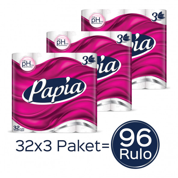 Papia 3 Katlı 96'lı Tuvalet Kağıdı