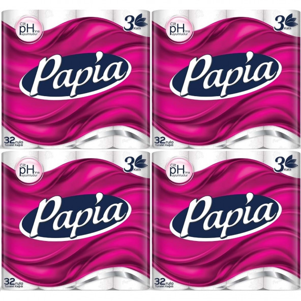 Papia Tuvalet Kağıdı (3 Katlı) 128 Li Pk