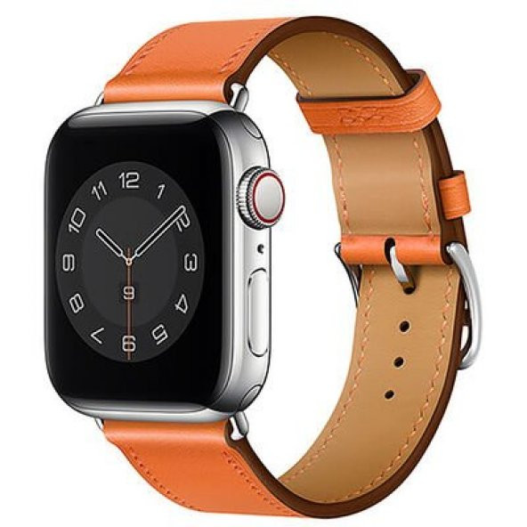 Apple Watch Ultra 49mm Kordon Attleage Watchband Hakiki Deri Strap Kayış