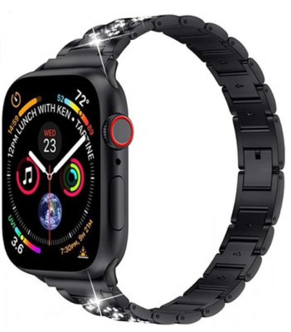 Apple Watch Ultra 49mm Kordon Three Beads Set Auger Metal Strap Kayış