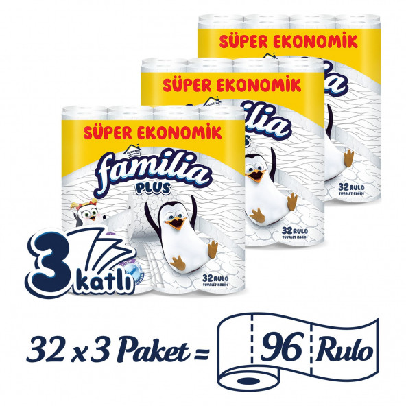 Familia Plus 3 Katlı 96'lı Tuvalet Kağıdı