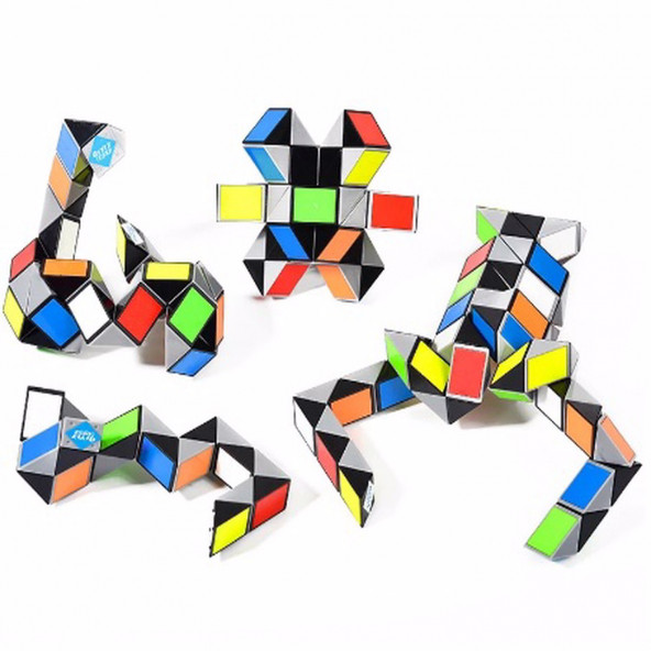 24 PARÇA EĞİTİCİ MAGİC SNAKE RUBİK YILAN ZEKA KÜPÜ RUBİK'S - 6