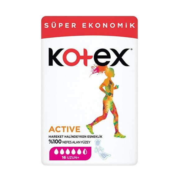Kotex Active Dörtlü Ped Uzun 16x2 32 Adet