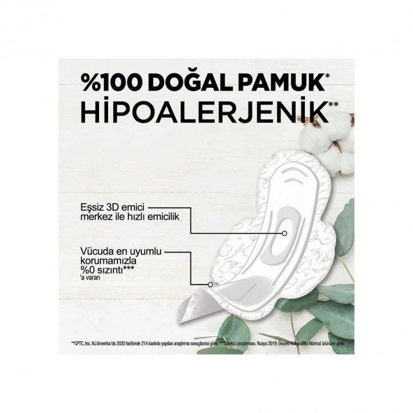Kotex Natural Dörtlü Ped Uzun 16x2 32 Adet - Resim 3