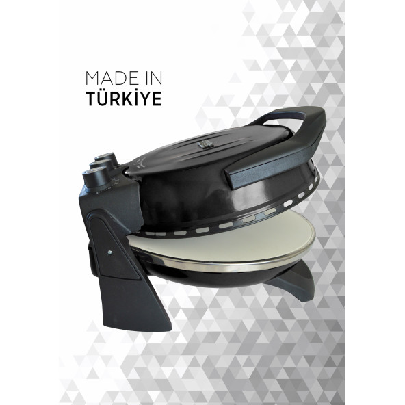 Siyah Erato Taşfırınım Lahmacun Makinesi Pizza Makinesi - 3