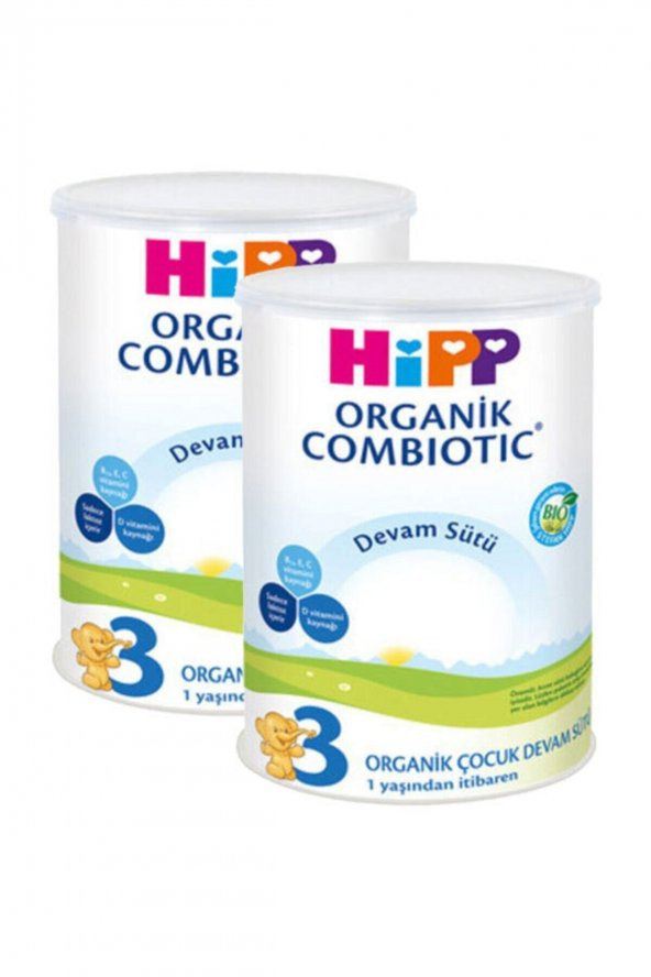 3 Organic Combiotic Bebek Sütü 350 gr X 2 Adet