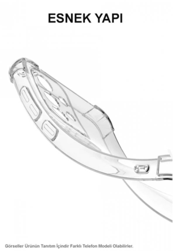 İphone 12 Uyumlu Şeffaf Köşe Korumalı Saydam Telefon Kılıfı