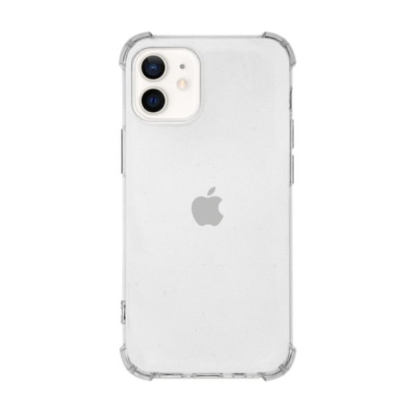 İphone 12 Uyumlu Şeffaf Köşe Korumalı Saydam Telefon Kılıfı - 2