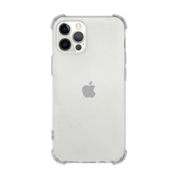İphone 12 Pro Uyumlu Şeffaf Köşe Korumalı Saydam Telefon Kılıfı - 2