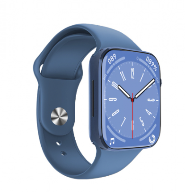HW8 Max Akıllı Saat 8 Serisi 1.99 İnç Geniş Ekran Mavi Renk Smart Watch - Resim 2