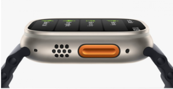 T800 Ultra Smartwatch Kablosuz Şarj IP67 Su Geçirmez  Özelliği 1.99 HD Ekran Turuncu Renk Akıllı Saat - Resim 3