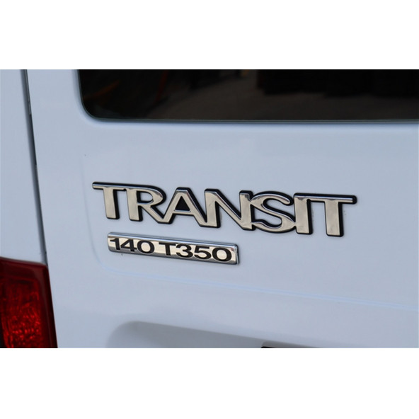 Ford Transit 2010 3M 3D Parlak Krom ABS Bagaj Yazı Logo Amblem