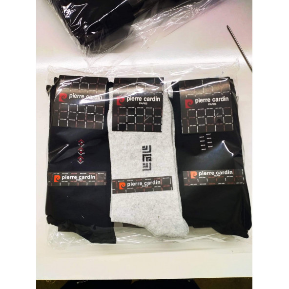 Çorap PİERRECARDİN 12 li paket erkek çorap