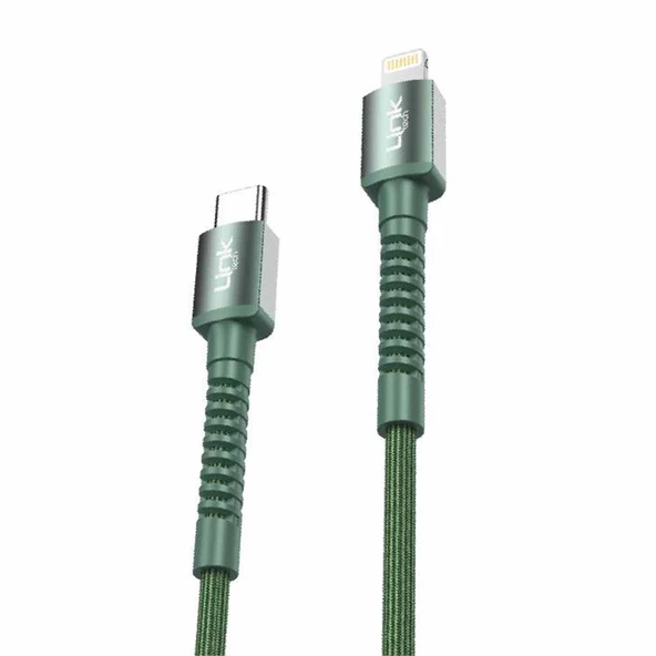 LinkTech K599 Type-C/Lightning Data/Şarj Kablosu PD 27W 3A 1mt - 5