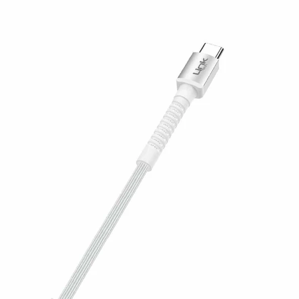 LinkTech K552 Type-C USB Metal Başlı Data/Şarj Kablosu 3A 1mt - 8