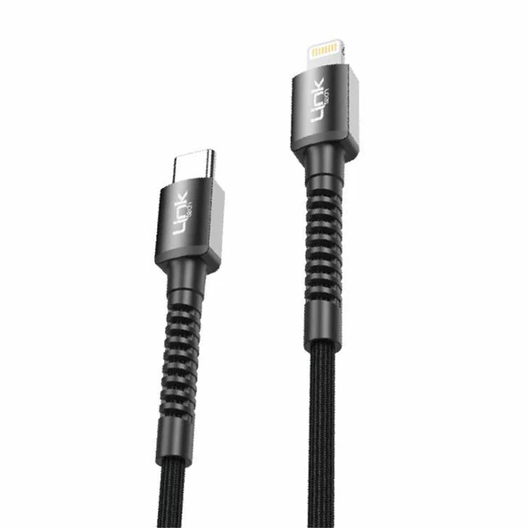 LinkTech K599 Type-C/Lightning Data/Şarj Kablosu PD 27W 3A 1mt - 4