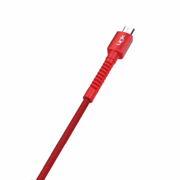 LinkTech K551 Micro USB Metal Başlı Data/Şarj Kablosu 3A 1mt - 10