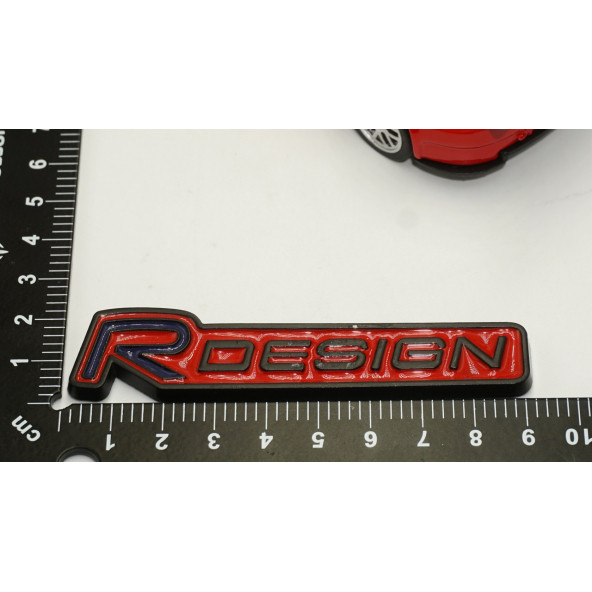 Volvo R Design Bagaj Krom Metal 3M 3D Yazı Logo - 5