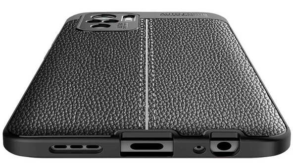 Xiaomi Poco M5S Kılıf Zore Niss Deri Desenli Silikon Kılıf - Resim 10