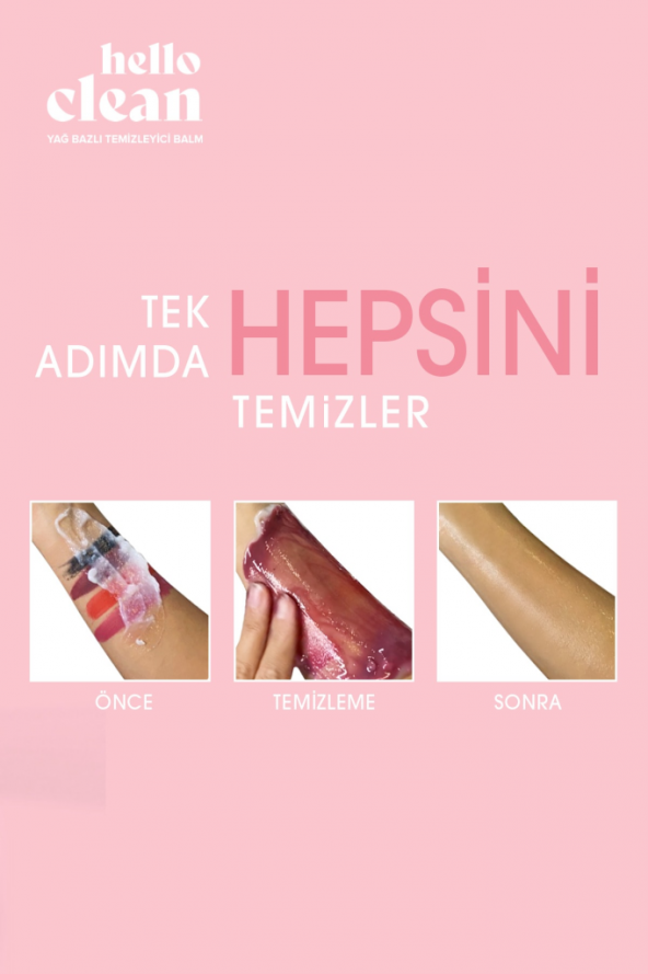 Herbaderm Hello Clean Yağ Bazlı Temizleyici Balm Kuru Hassas Ciltler - Resim 5