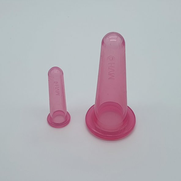 Silikon Yüz Masaj Kupa Seti  2li Pembe Renk - 3