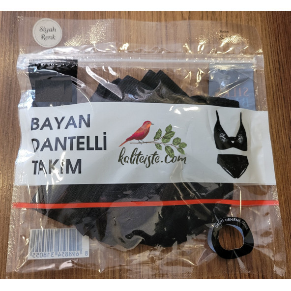 Kadın Dantelli Takım Siyah S-M - 2