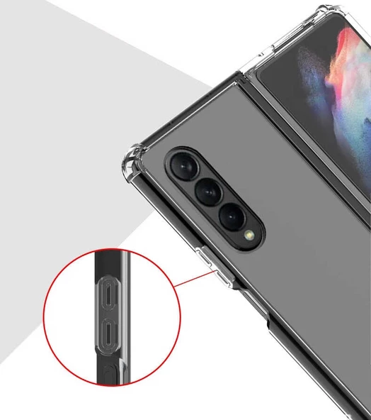 Galaxy Z Fold 3 Kılıf Zore Nitro Anti Shock Silikon Kılıf - 8