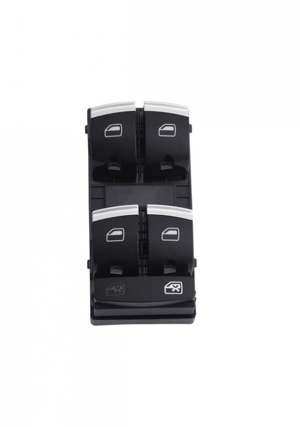 AUDİ A4 SOL DÖRTLÜ CAM AÇMA DÜĞMESİ ANAHTARI KROM 2004-2013 - Resim 3