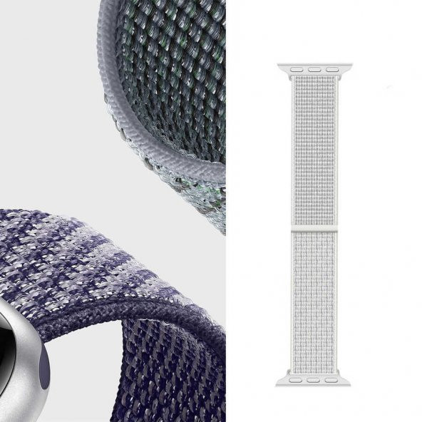 Apple Watch Ultra 49mm Kordon Wiwu Sport Loop Hasır Strap Kayış - 4