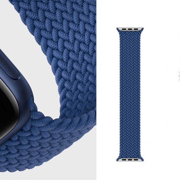 Apple Watch Ultra 49mm Kordon Wiwu Braided Solo Loop Large Strap Kayış - 4
