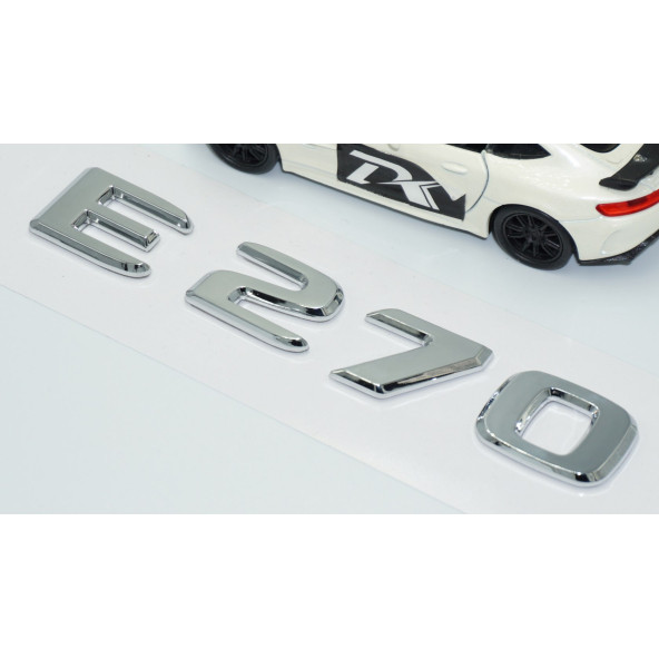DK Tuning E270 Bagaj Krom ABS 3M 3D Yazı Logo Benz İle Uyumlu - Resim 3