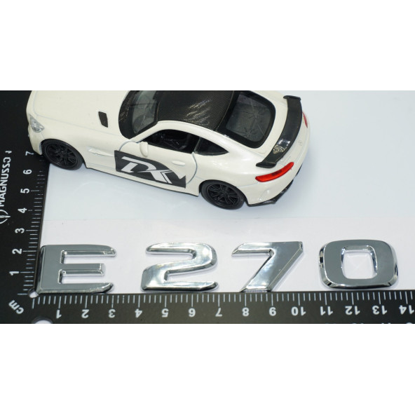 DK Tuning E270 Bagaj Krom ABS 3M 3D Yazı Logo Benz İle Uyumlu - Resim 4