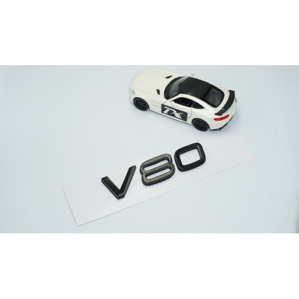 DK Tuning V80 Siyah ABS 3M 3D Bagaj Yazı Logo Volvo İle Uyumlu - 2